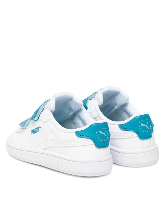 Puma Puma Sportcipők Smash 3.0 L Glitter Velcro V Inf 395610 08 Fehér