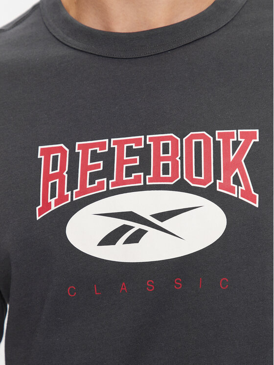 Reebok Reebok Тишърт Archive Essentials IL8793 Сив Regular Fit