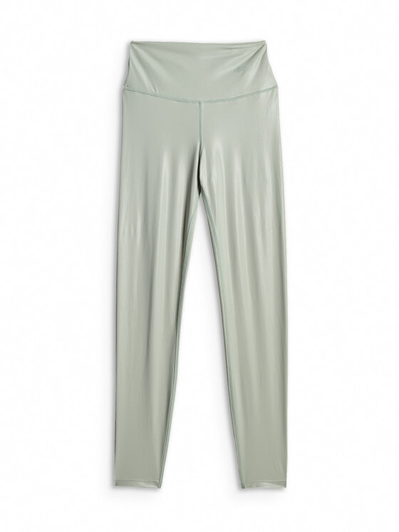 4F 4F Legginsy YOGA Turkusowy Slim Fit