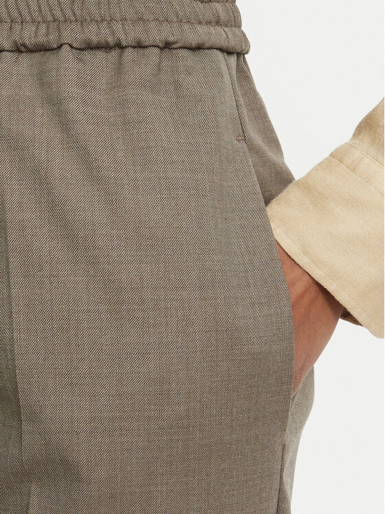 Weekend Max Mara Weekend Max Mara Spodnie materiałowe Petra 2625136052 Brązowy jasny Regular Fit