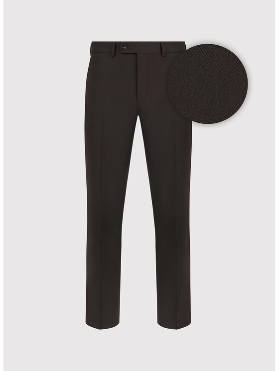 Pako Lorente Pako Lorente Spodnie garniturowe P25WF-6G-012 Brązowy Slim Fit