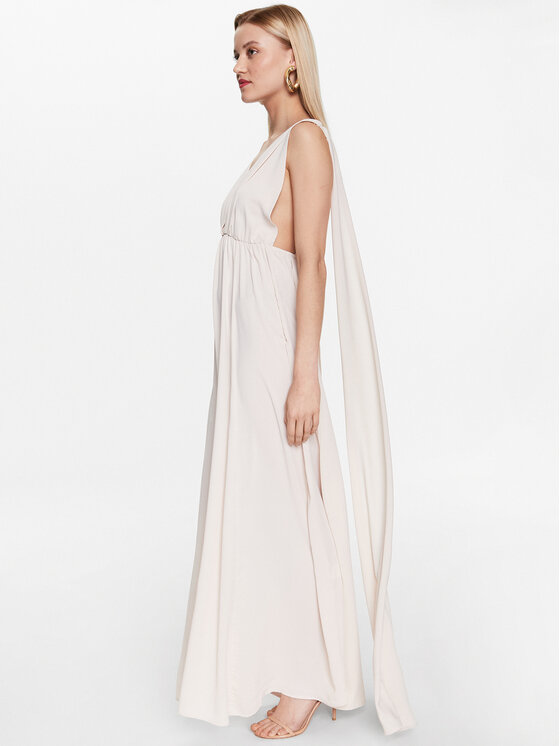 Kontatto Kontatto Coctailkleid YM509 Écru Regular Fit