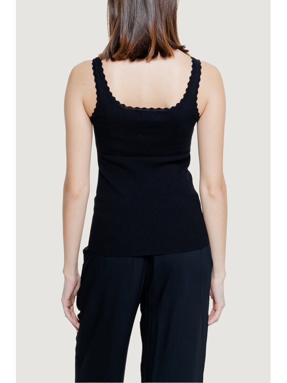 ONLY ONLY T-shirt Onlgemma Sl U-Neck Knt Nero To Fit