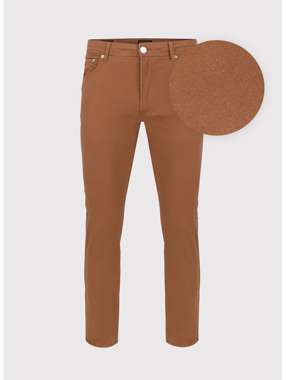 Pako Lorente Pako Lorente Spodnie materiałowe P22SF-WX-022 Brązowy Slim Fit