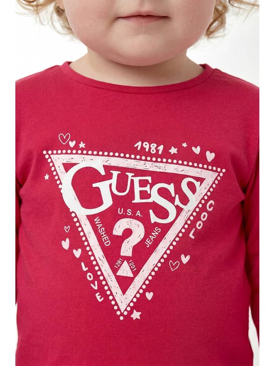 Guess Kids Guess Kids T-Shirt 183028 Różowy Classic Fit