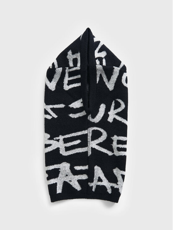 Desigual Desigual Balaklava Lettering 22WAHA14 Čierna