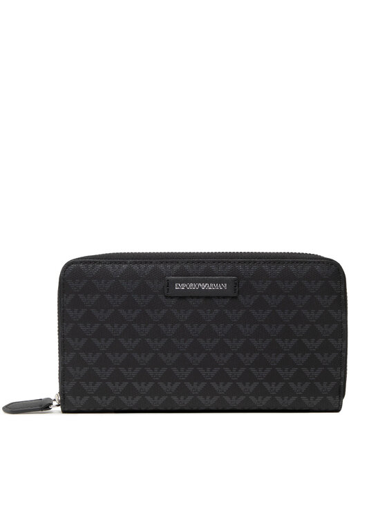 Duży Portfel Damski Emporio Armani, Czarny, Y3H168 Y413E 80001