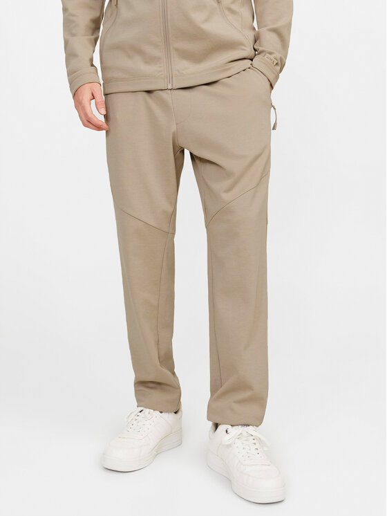 Jack&Jones Teplákové nohavice Will 12253727 Béžová Slim Fit