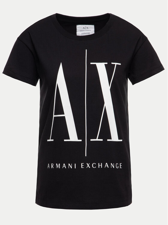 Armani Exchange Armani Exchange Футболка 8NYTCX YJG3Z 1200 Чорний Regular Fit