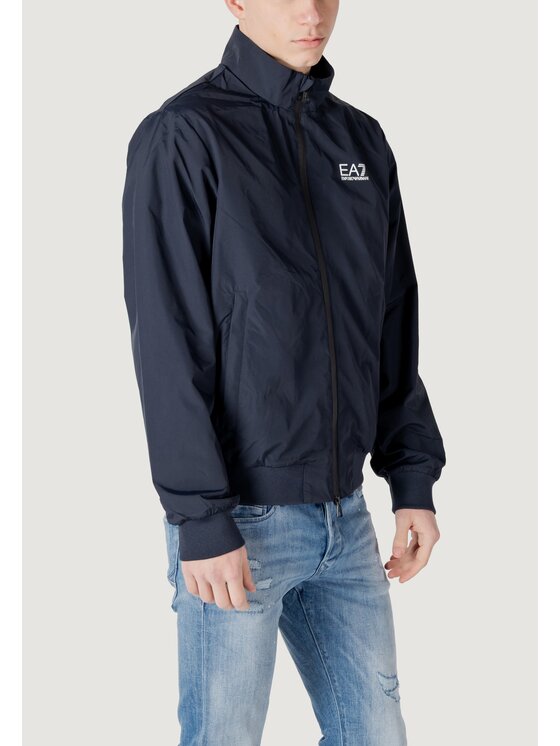 EA7 Emporio Armani EA7 Emporio Armani Kurtka skórzana 7M000424 AF13569 Niebieski Casual Fit