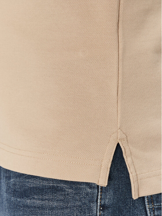 Tommy Hilfiger Tommy Hilfiger Polo Seasonal MW0MW39993 Beżowy Slim Fit