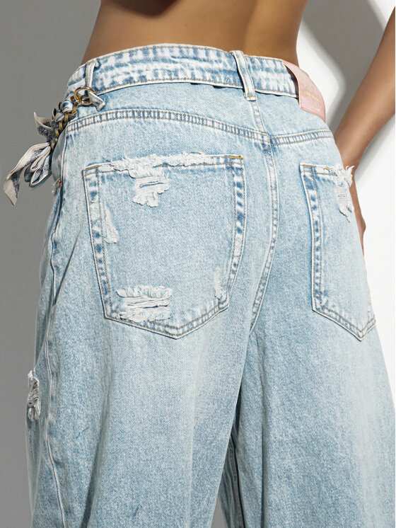 LilaLou LilaLou Jeansy Bali Niebieski Regular Fit