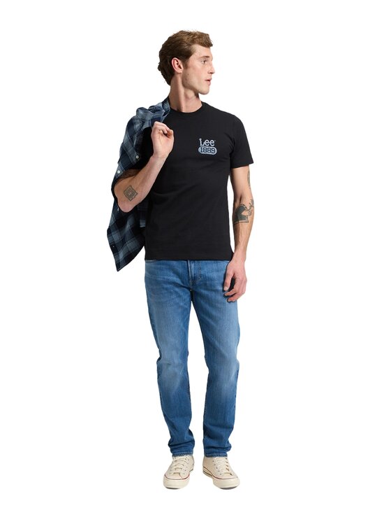 Lee Lee Jeansy 112386553 Niebieski Slim Fit