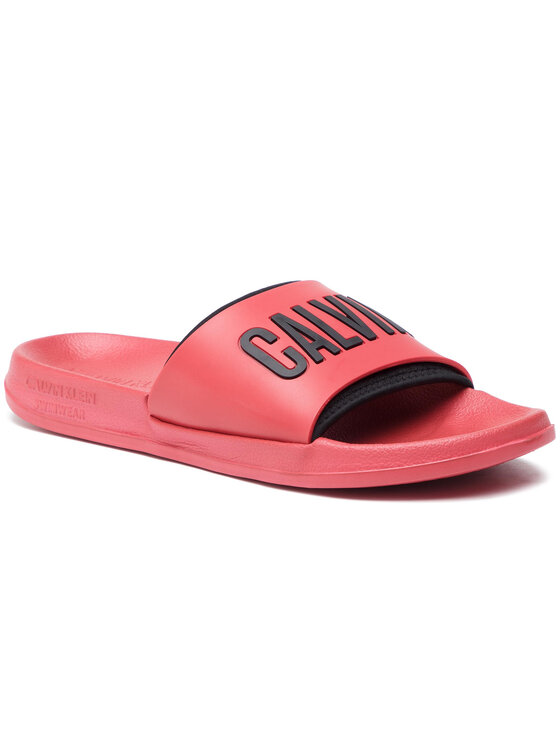Calvin Klein Swimwear Calvin Klein Mules / sandales de bain Slide KM0KM00376 Rouge