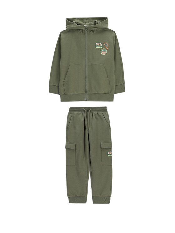 Coccodrillo Coccodrillo Komplet dresowy WC6117405XXB-011 Zielony Regular Fit