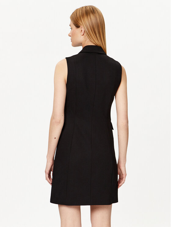 KARL LAGERFELD KARL LAGERFELD Igapäevane kleit Punto 231W1312 Must Regular Fit