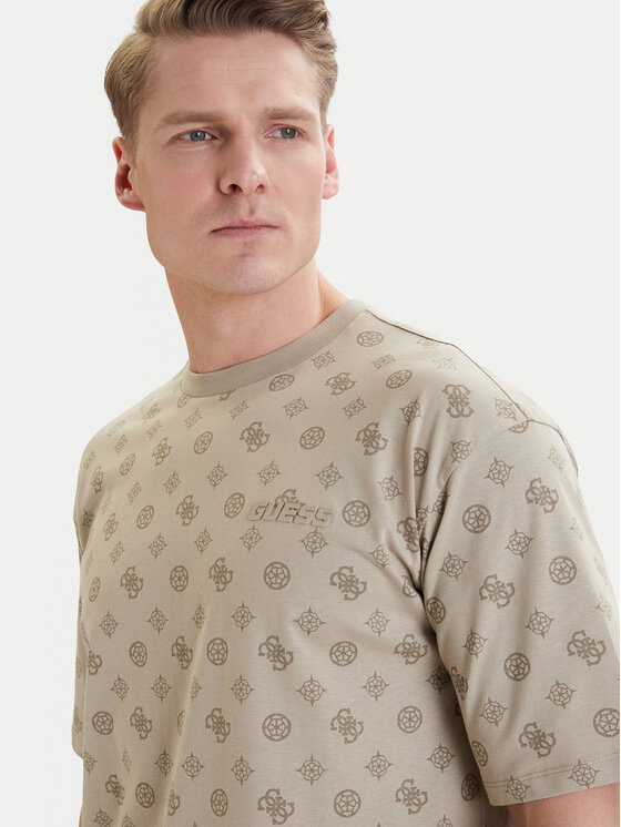 Guess Guess T-Shirt Z6GI07 K2852 Μπεζ Relaxed Fit