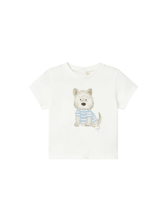 Mayoral Tricou 1001 Alb Regular Fit