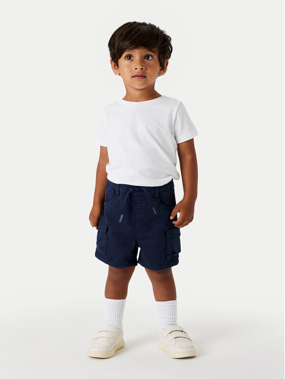 NAME IT NAME IT Szövet rövidnadrág Ben 13225803 Sötétkék Baggy Fit