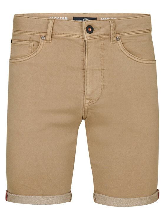 Petrol Industries Petrol Industries Szorty jeansowe M-ROS-SHO005 Biały Slim Fit