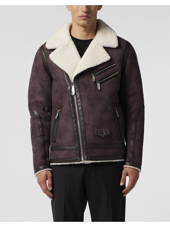 PHILIPP PLEIN PHILIPP PLEIN Giubbotto piumino 28616 Marrone Regular Fit