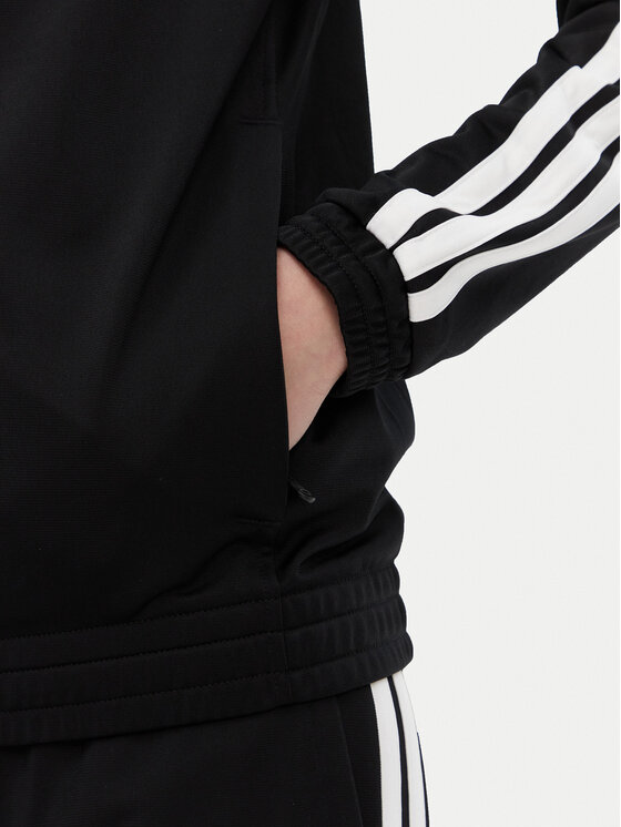 adidas adidas Majica dugih rukava Tricot 3-Stripes JC8889 Crna Regular Fit