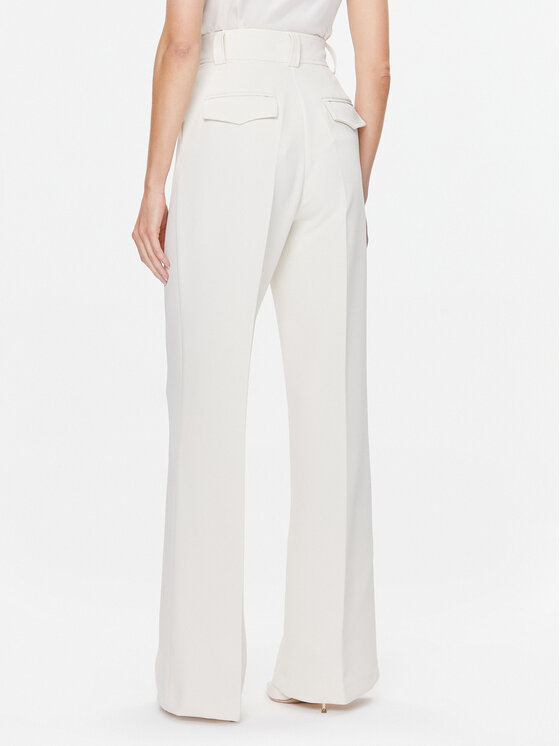 Babylon Babylon Pantaloni din material S00534 Écru Regular Fit
