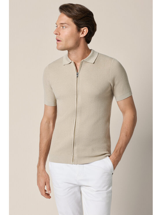 Lancerto Lancerto Polo Maurizio PO073126000012 Beżowy Regular Fit