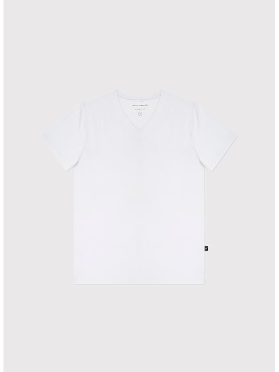 Pako Lorente Pako Lorente T-Shirt P000B-TT-004 Biały Slim Fit
