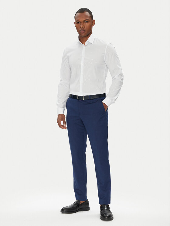 Calvin Klein Calvin Klein Koszula K10K114299 Biały Slim Fit