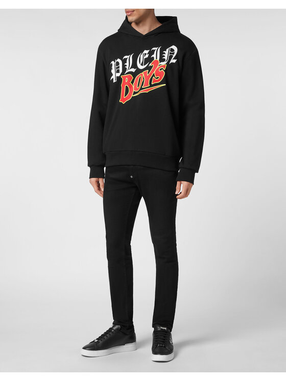 PHILIPP PLEIN PHILIPP PLEIN Bluza 7835 Czarny Regular Fit