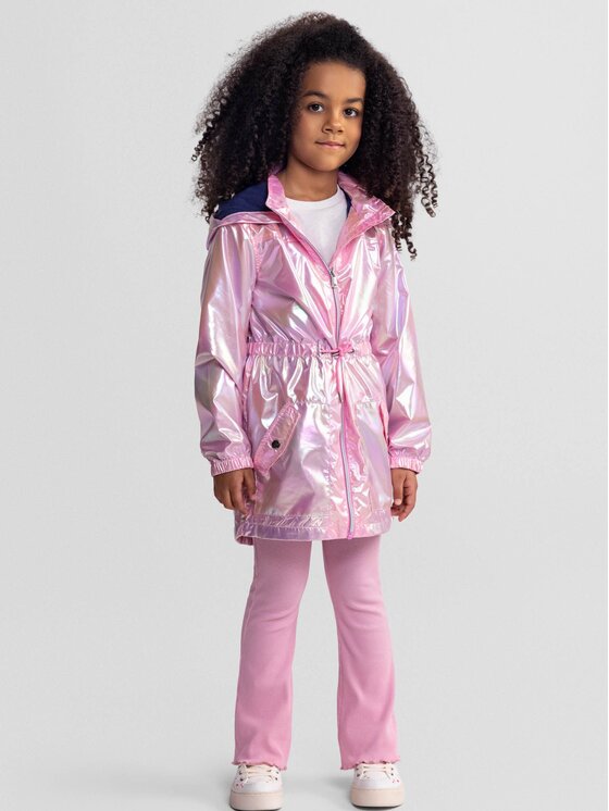 minoti minoti Kurtka przeciwdeszczowa 18COAT21 Różowy Regular Fit