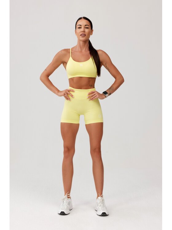 ROUGH RADICAL ROUGH RADICAL Pantaloncini sportivi SEAMLESS GLOW SHORTS Giallo Slim Fit