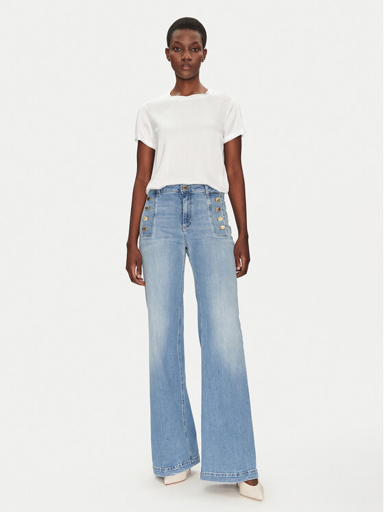 ViCOLO ViCOLO Majica TD0007 Bijela Relaxed Fit