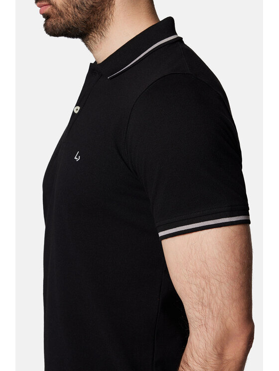 Lancerto Lancerto Polo Morty PO073124000023 Czarny Regular Fit
