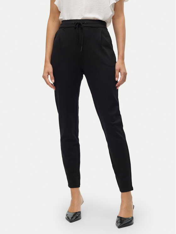 Vero Moda Vero Moda Szövet nadrág Eva 10197909 Fekete Loose Fit