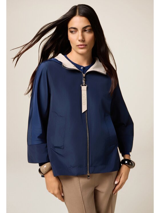 Oltre Oltre Cappotto 0049J100154N0Z4 Blu Over Fit