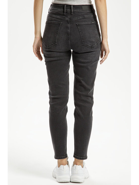 Cross Jeans Cross Jeans Jeansy N 432-084 Czarny Mom Fit