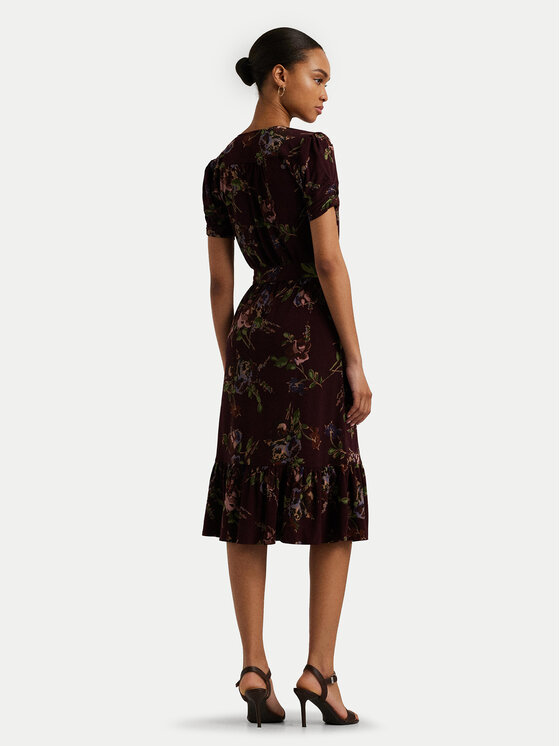 LAUREN RALPH LAUREN LAUREN RALPH LAUREN Sukienka codzienna 250951435001 Bordowy Regular Fit