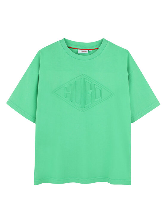 HUGO HUGO T-Shirt G00337 S Zielony Regular Fit