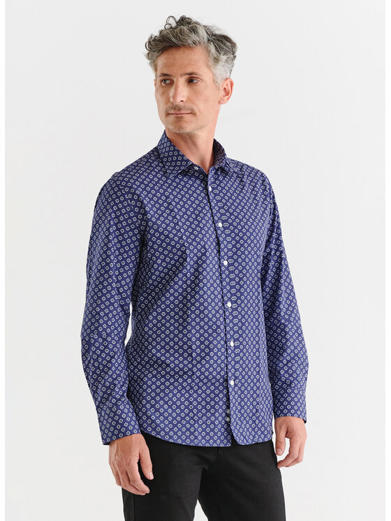 Pako Lorente Pako Lorente Koszula P23WF-1X-021 Granatowy Slim Fit
