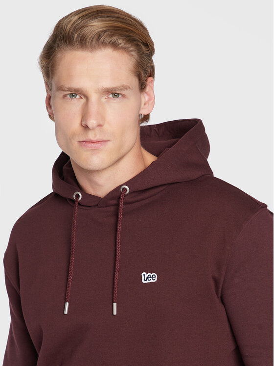 Lee Lee Felpa Plain L80YRY74 112321575 Bordeaux Regular Fit