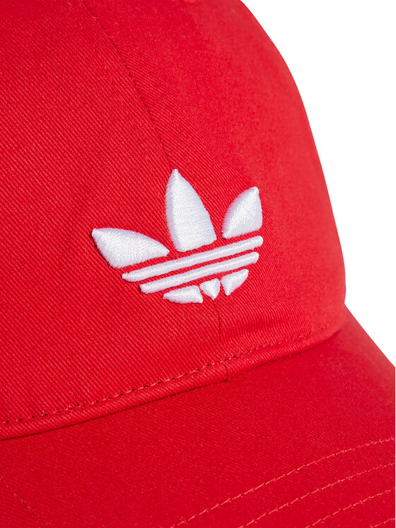 adidas adidas Šiltovka adicolor Classic Trefoil JC6026 Červená