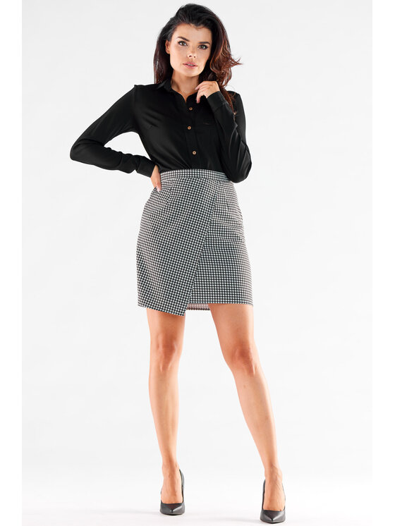 Awama Awama Spódnica A530 Kolorowy Basic Fit