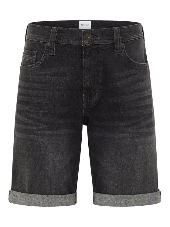 Mustang Mustang Jeansshorts Washington 1016453 Schwarz Straight Fit