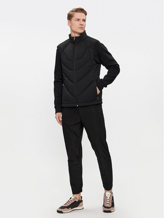 BOSS Boss Kamizelka V_Titanium 50504776 Czarny Regular Fit
