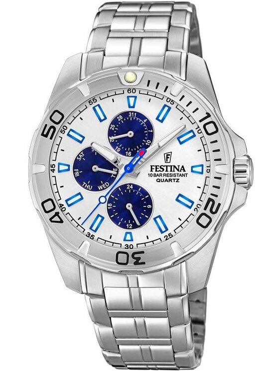 Festina Festina Zegarek F20445/1 Srebrny