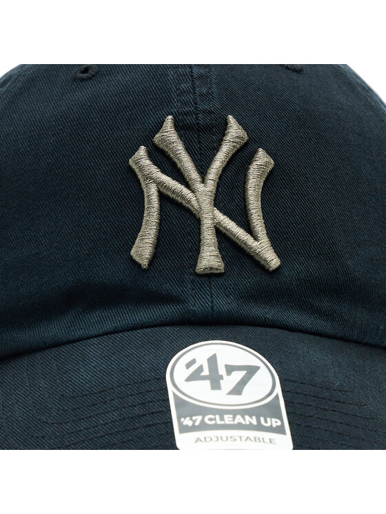47 Brand 47 Brand Шапка с козирка MLB New York Yankees Ballpark Camo 47 CLEAN UP B-BPCAM17GWS-BK Черен