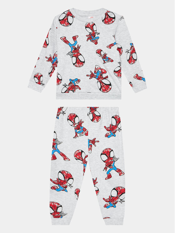 OVS Pižama SPIDER-MAN 1895480 Siva Regular Fit