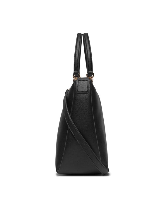 Tommy Hilfiger Handtasche Th Feminine Satchel AW0AW16076 Schwarz 